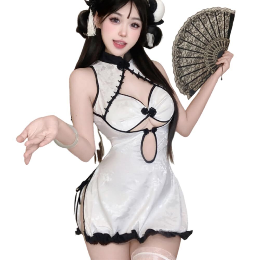 9354 cosplay sexy cheongsam pajamas Chinese retro classic tight dress